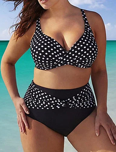 polka-dot-split-plus-size-swimsuit