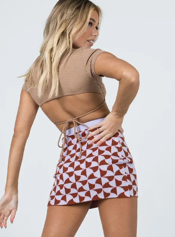 renee-retro-tile-mini-skirt-purple