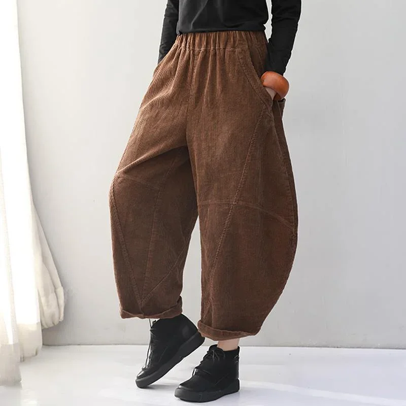 retro-plus-size-corduroy-harem-pants