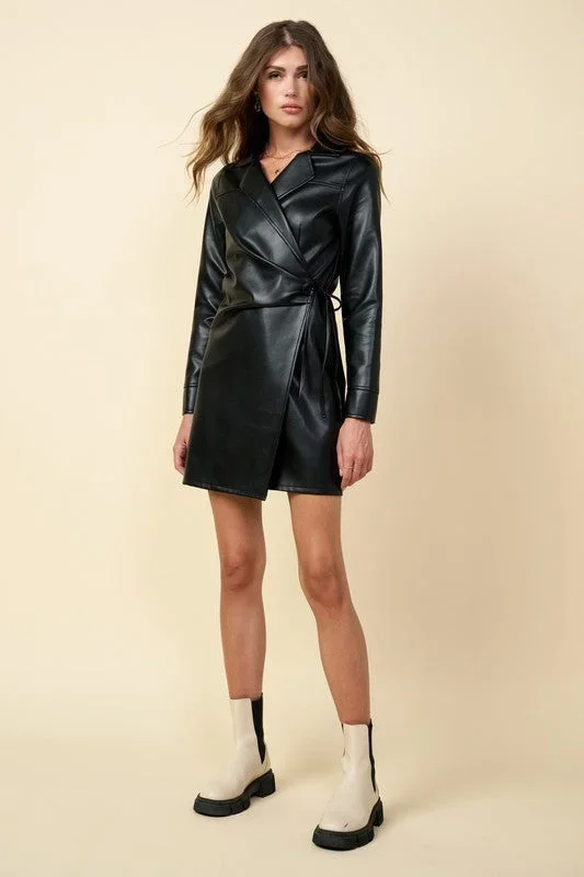 Rockstar Ready Leather Dress