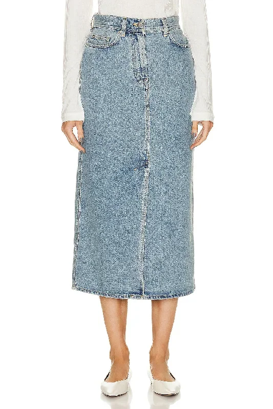 Rona Denim Long Skirt