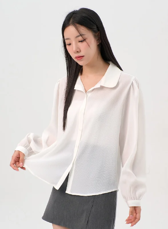 Round Collar Buttoned Shirt OS302