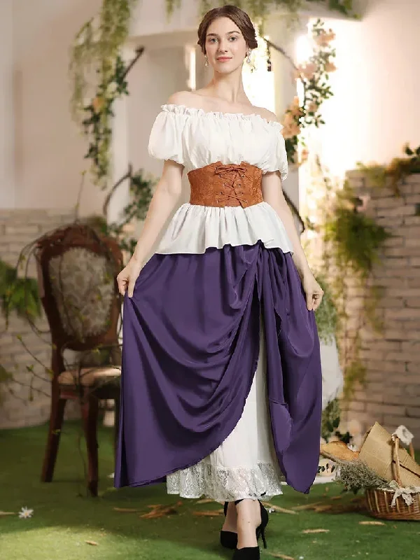 scarlet-darkness-women-renaissance-elastic-waist-double-layer-lace-hem-long-skirts-1