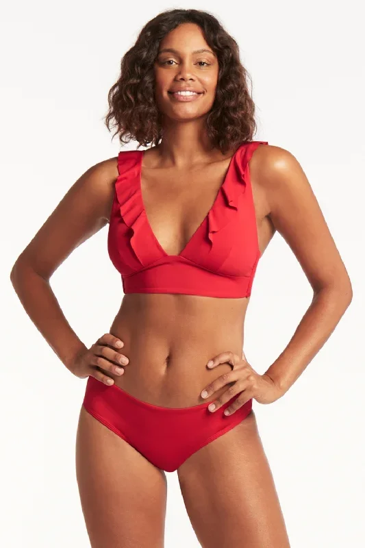 sea-level-eco-essentials-frill-bikini-top-red