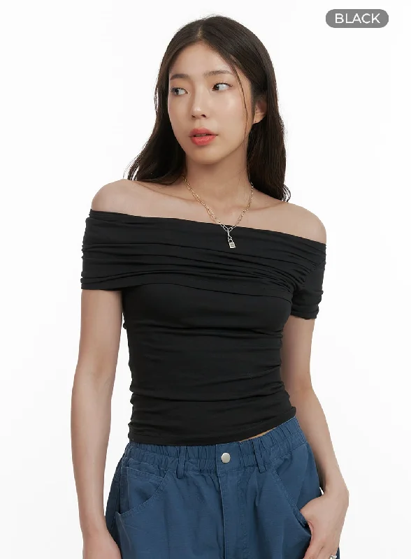 shirred-off-shoulder-slim-top-cy416