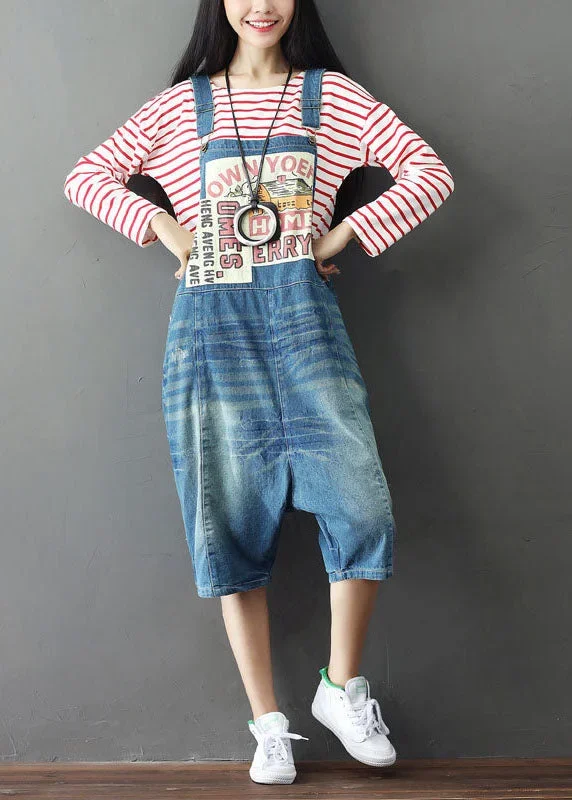 simple-blue-oversized-patchwork-applique-cotton-denim-jumpsuits-summer