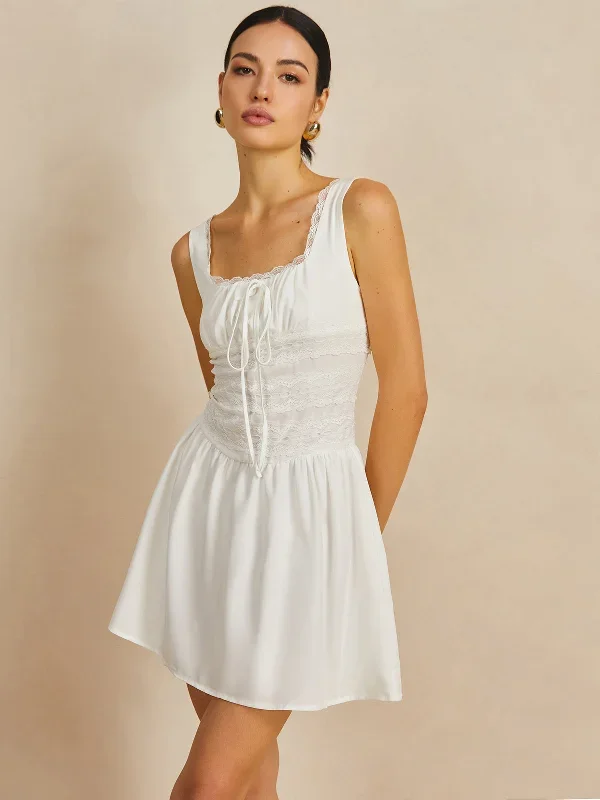 sleeveless-square-neck-flare-short-dress