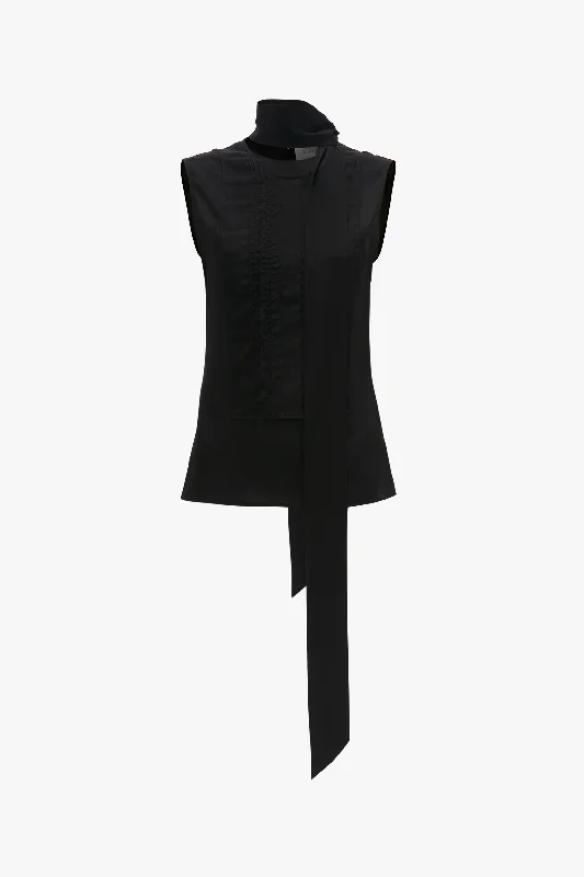 sleeveless-tie-neck-top-in-black