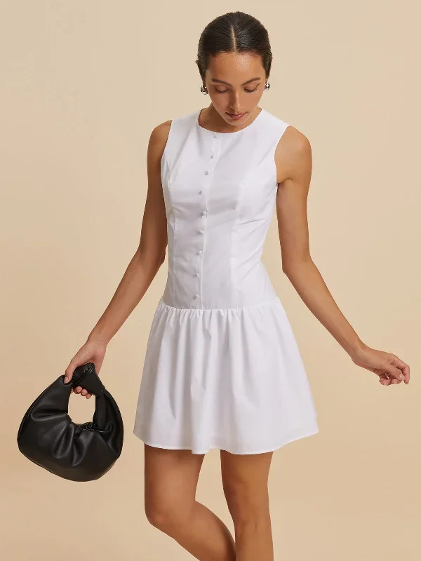 sleeveless-zipper-crew-neck-dress