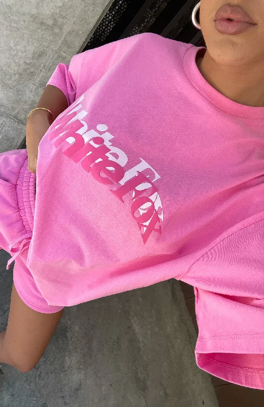 So Wavy Oversized Tee Pink