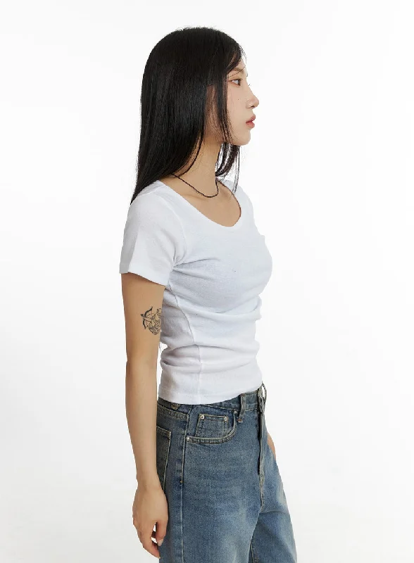 solid-round-neck-short-sleeve-tee-cf401