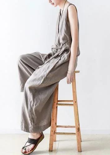 spring-women-cotton-hemp-loose-wide-leg-jumpsuit-casual-pants