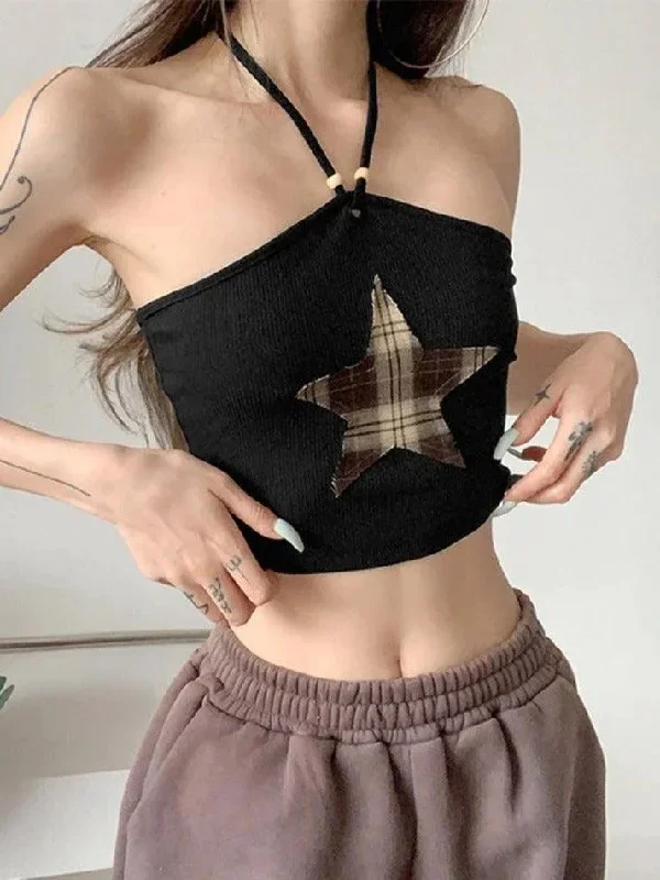 star-patch-black-halter-crop-cami-top