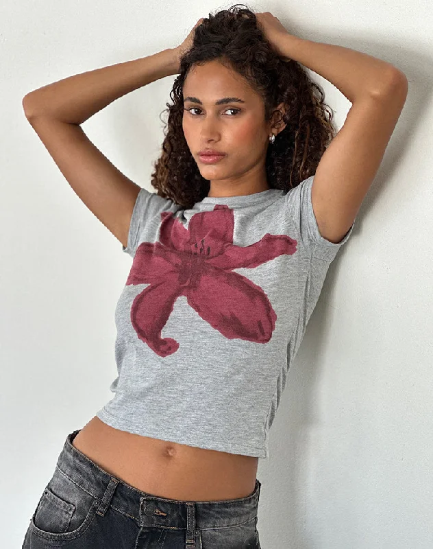 sutin-tee-painted-flower-grey-marl