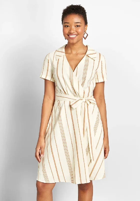 Sweet Surprise Faux-Wrap Dress