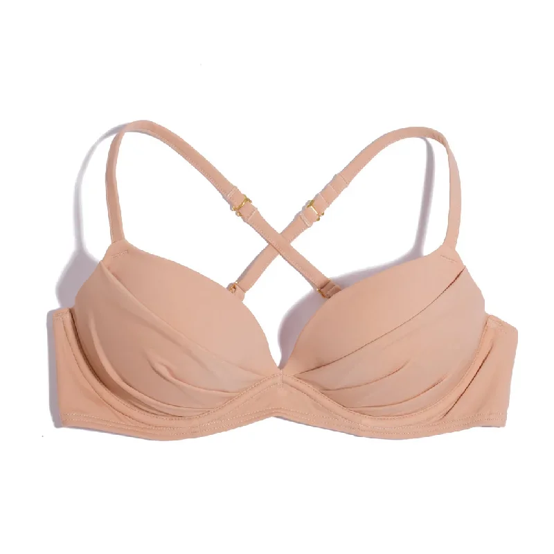 Swim Secret Convertible Push-Up Bikini Top | Caramel