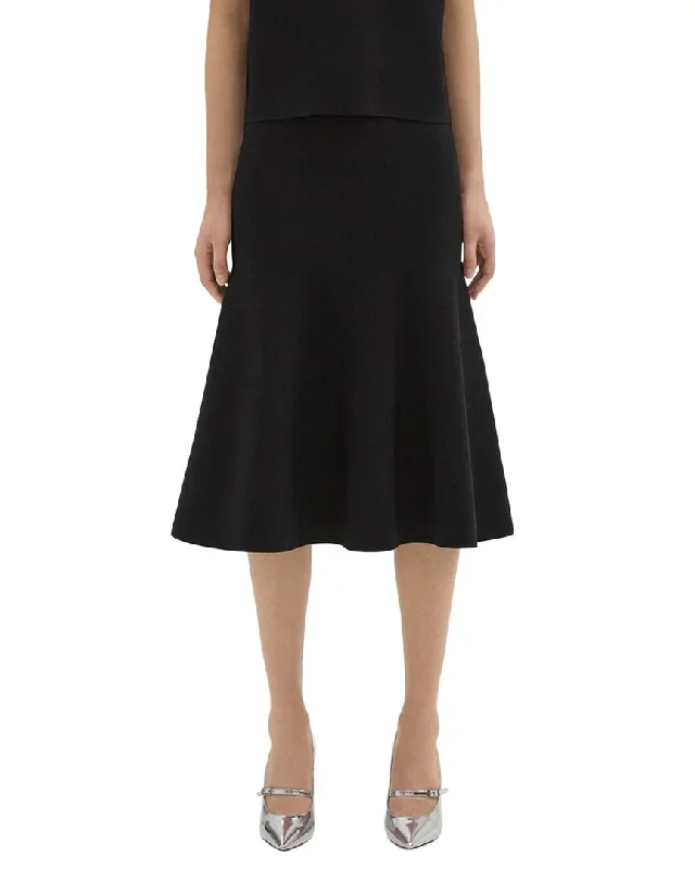 Theory Trumpet Midi Skirt