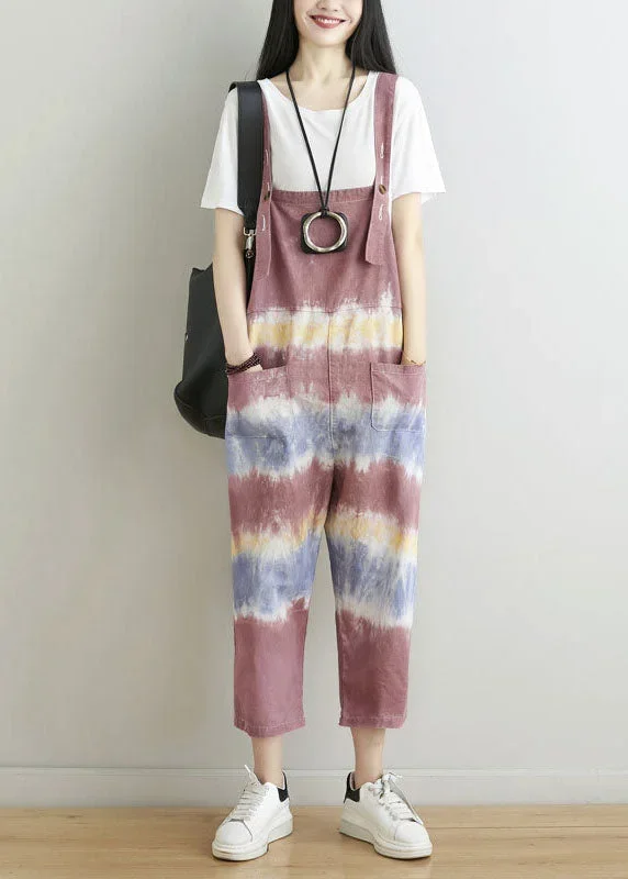 unique-brick-red-oversized-tie-dye-cotton-jumpsuits-spring