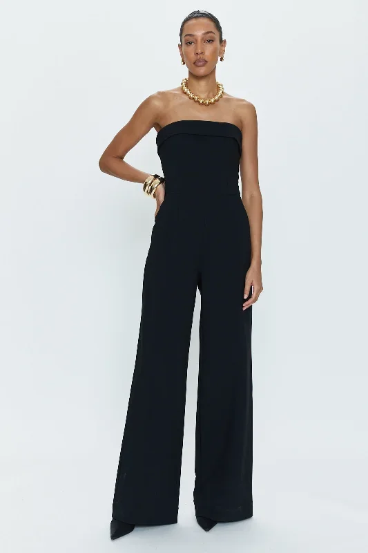 Valentina Polished Jumpsuit - Black