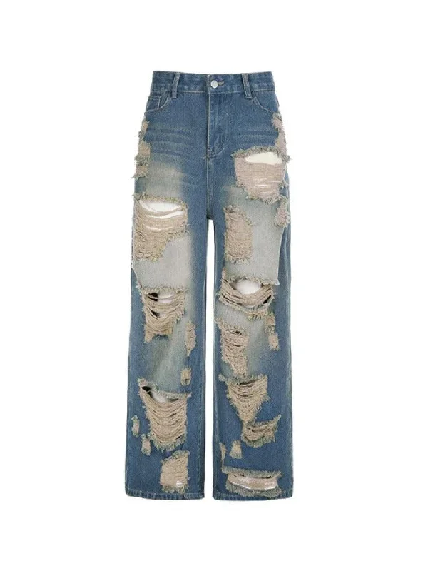 vintage-distressed-low-rise-ripped-jeans