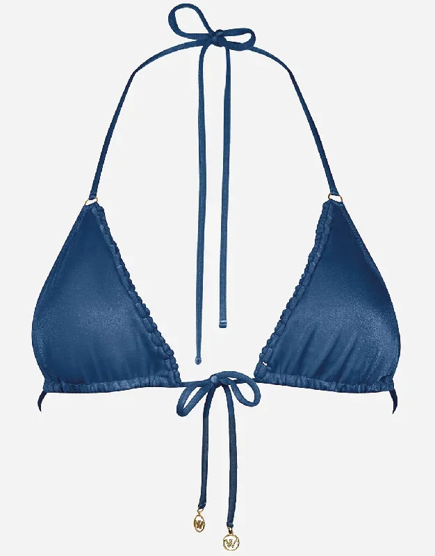 Viva Energy Triangle Bikini Top - Denim Dose