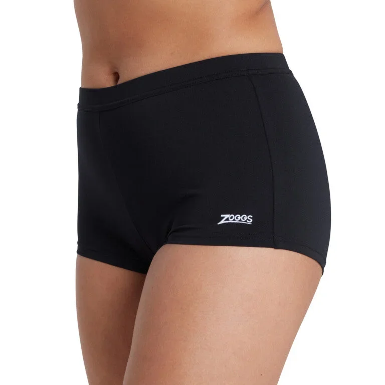 ZOGGS HARLEM BOYLEG SHORT CHLORINE RESISTANT (BLACK)